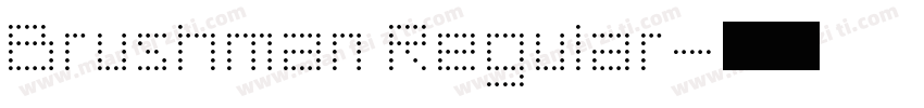 Brushman Regular字体转换